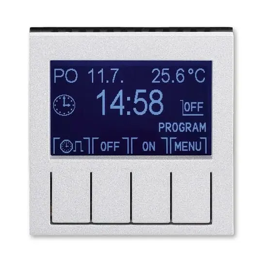hodiny spínací programovatelné (ovládací jednotka); titanová/kouř. černá, design LEVIT M